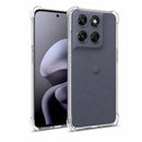 nPlusOne clear TPU back cover fitted on Motorola G67 5G