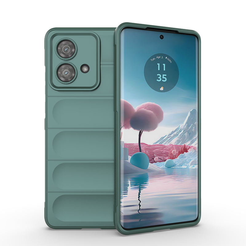 Shield Silicone - Mobile Back Cover for Motorola Moto Edge 40 Neo 5G - 6.55 Inches - (INR 159 Only for prepaid orders)