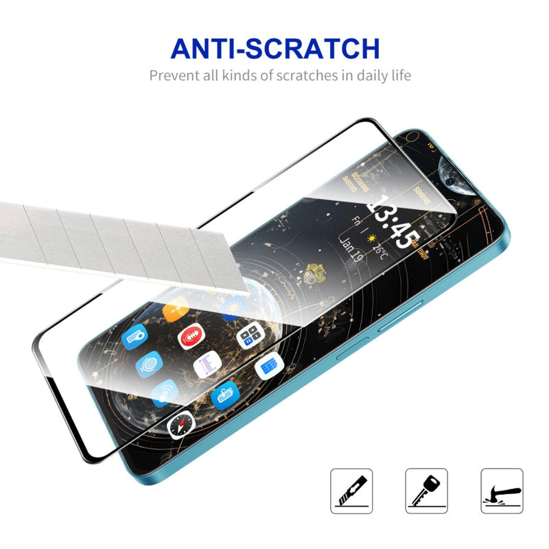 nPlusOne - 9H Tempered Glass for Motorola Moto G04 - 6.56 Inches