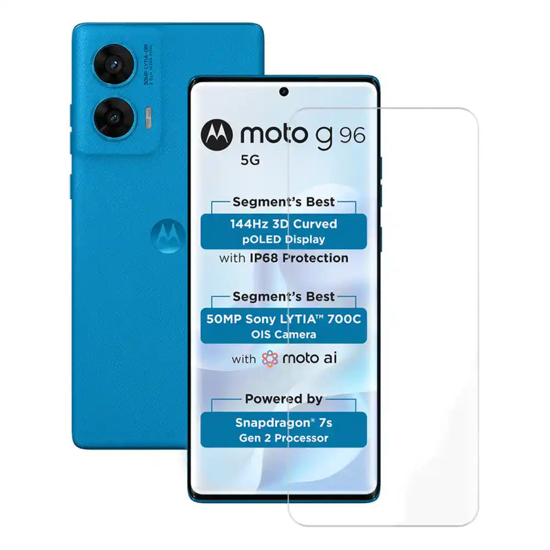 nPlusOne - UV Full Glue Tempered Glass for Motorola G96 5G - 6.67 Inches