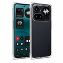 nPlusOne clear TPU back cover fitted on Nothing Phone 4A Pro 5G