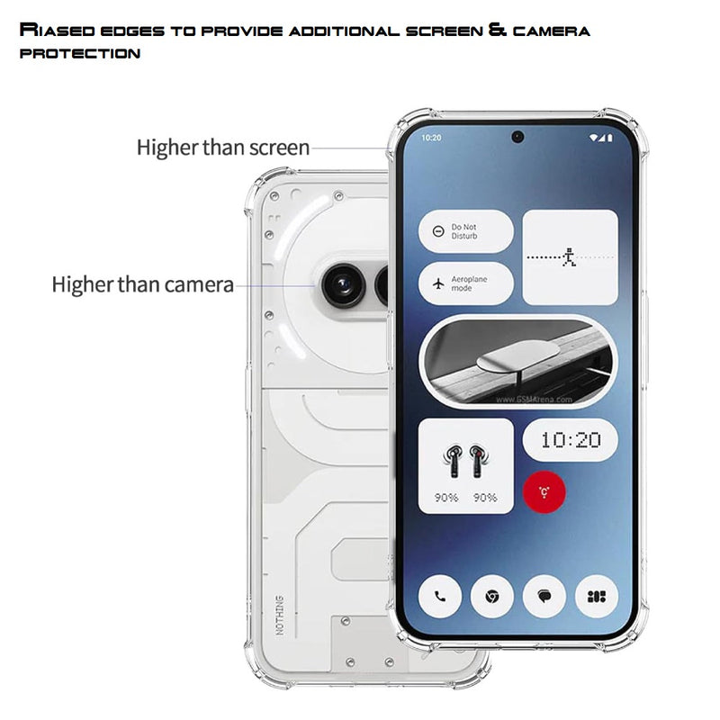 nPlusOne - Bumper Light Weight Back Case for Nothing Phone (2A) - 6.7 Inches