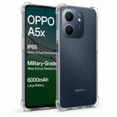 nPlusOne clear TPU back cover fitted on OPPO A5X 5G