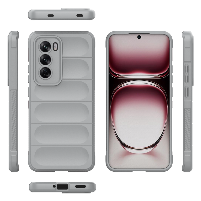 Shield Silicone - Mobile Back Cover for Oppo Reno 12 5G - 6.7 Inches - (INR 159 Only for Prepaid Orders)