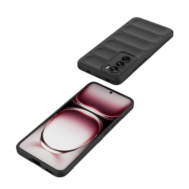 Shield Silicone - Mobile Back Cover for Oppo Reno 12 5G - 6.7 Inches - (INR 159 Only for Prepaid Orders)