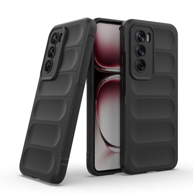 Shield Silicone - Mobile Back Cover for Oppo Reno 12 Pro 5G - 6.7 Inches
