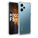 nPlusOne clear TPU back cover fitted on POCO F5 5G