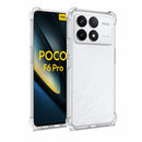 nPlusOne clear TPU back cover fitted on POCO F6 Pro 5G