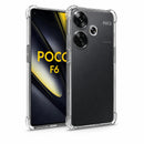 nPlusOne clear TPU back cover fitted on POCO F6 5G