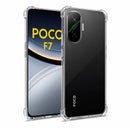 nPlusOne clear TPU back cover fitted on POCO F7 5G