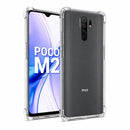 nPlusOne clear TPU back cover fitted on POCO M2 4G