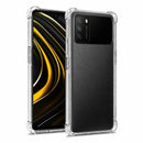 nPlusOne clear TPU back cover fitted on POCO M3 4G