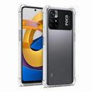 nPlusOne clear TPU back cover fitted on POCO M4 Pro 4G