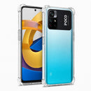 nPlusOne clear TPU back cover fitted on POCO M4 Pro 5G
