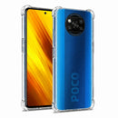 nPlusOne clear TPU back cover fitted on POCO X3 4G