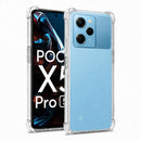 nPlusOne clear TPU back cover fitted on POCO X5 Pro 5G