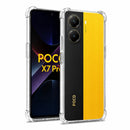 nPlusOne clear TPU back cover fitted on POCO X7 Pro 5G