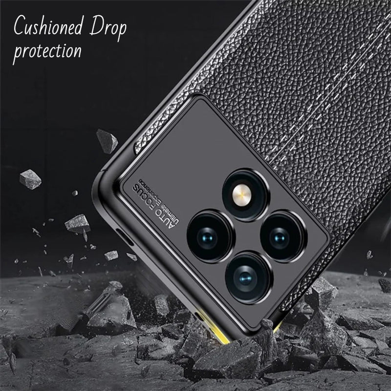 Elegant Textured - Mobile Back Cover for Poco X6 Pro 5G - 6.67 Inches