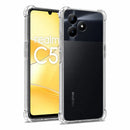 nPlusOne clear TPU back cover fitted on Realme C51 4G