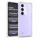 nPlusOne clear TPU back cover fitted on Realme Narzo 80 Lite 5G
