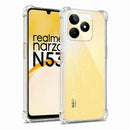nPlusOne clear TPU back cover fitted on Realme Narzo N53 4G