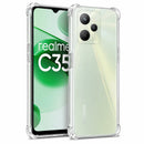 nPlusOne clear TPU back cover fitted on Realme C35 4G