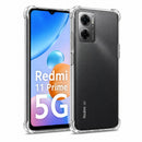 nPlusOne clear TPU back cover fitted on Redmi 11 Prime 5G