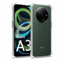 nPlusOne clear TPU back cover fitted on Redmi A3 2024 5G