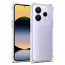 nPlusOne clear TPU back cover fitted on Redmi Note 14 5G