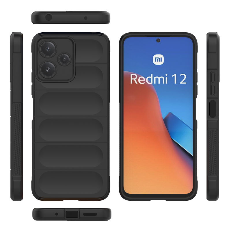 Shield Silicone - Mobile Back Cover for Redmi 12 5G - 6.79 Inches - (INR 159 Only for prepaid orders)