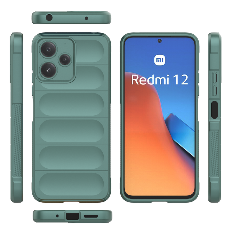 Shield Silicone - Mobile Back Cover for Redmi 12 5G - 6.79 Inches - (INR 159 Only for prepaid orders)