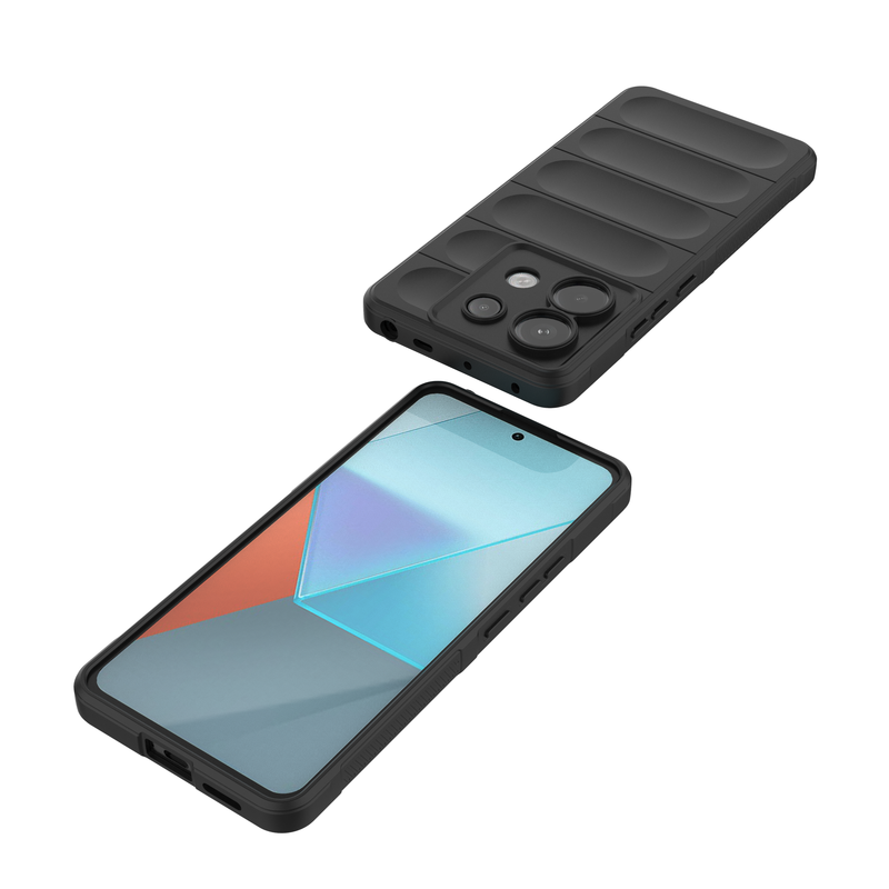 Shield Silicone - Mobile Back Cover for Poco X6 5G - 6.67 Inches - (INR 199 Only for Prepaid Orders)