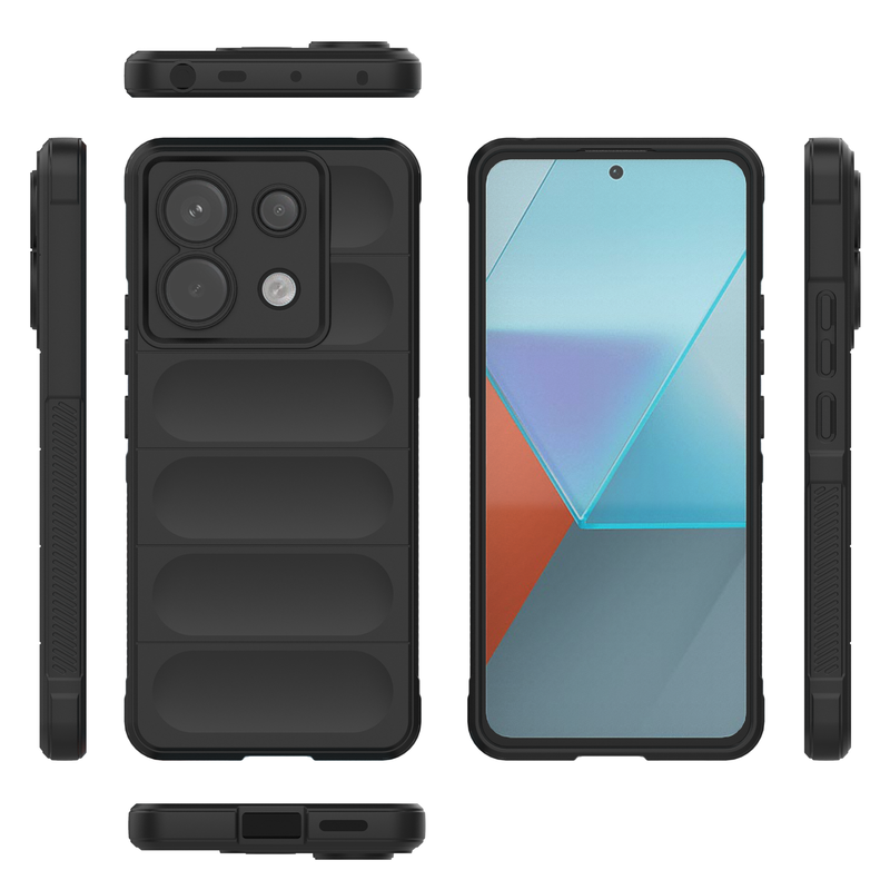 Shield Silicone - Mobile Back Cover for Poco X6 5G - 6.67 Inches - (INR 199 Only for Prepaid Orders)