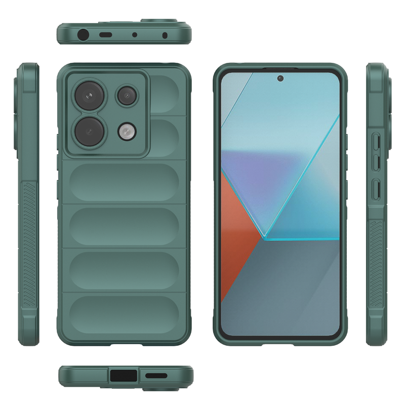 Shield Silicone - Mobile Back Cover for Poco X6 5G - 6.67 Inches - (INR 199 Only for Prepaid Orders)