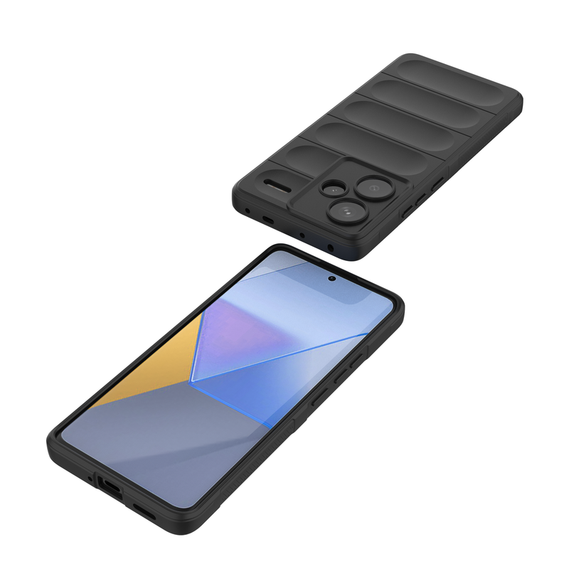 Shield Silicone - Mobile Back Cover for Redmi Note 13 Pro Plus 5G - 6.67 Inches