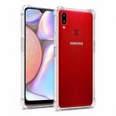 nPlusOne clear TPU back cover fitted on Samsung Galaxy A10S 4G