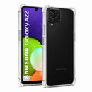 nPlusOne clear TPU back cover fitted on Samsung Galaxy A22 4G