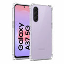 nPlusOne clear TPU back cover fitted on Samsung Galaxy A37 5G