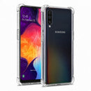 nPlusOne clear TPU back cover fitted on Samsung Galaxy A50 4G
