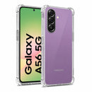 nPlusOne clear TPU back cover fitted on Samsung Galaxy A56 5G