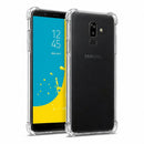 nPlusOne clear TPU back cover fitted on Samsung Galaxy J8 4G