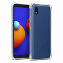 nPlusOne clear TPU back cover fitted on Samsung Galaxy M01 Core 4G