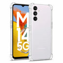 nPlusOne clear TPU back cover fitted on Samsung Galaxy M14 5G