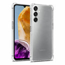 nPlusOne clear TPU back cover fitted on Samsung Galaxy M15 5G