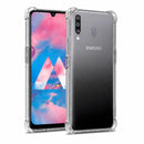 nPlusOne clear TPU back cover fitted on Samsung Galaxy M30 4G