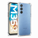 nPlusOne clear TPU back cover fitted on Samsung Galaxy M35 5G