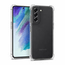 nPlusOne clear TPU back cover fitted on Samsung Galaxy S21 FE 5G