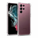 nPlusOne clear TPU back cover fitted on Samsung Galaxy S22 Ultra 5G