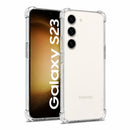 nPlusOne clear TPU back cover fitted on Samsung Galaxy S23 5G
