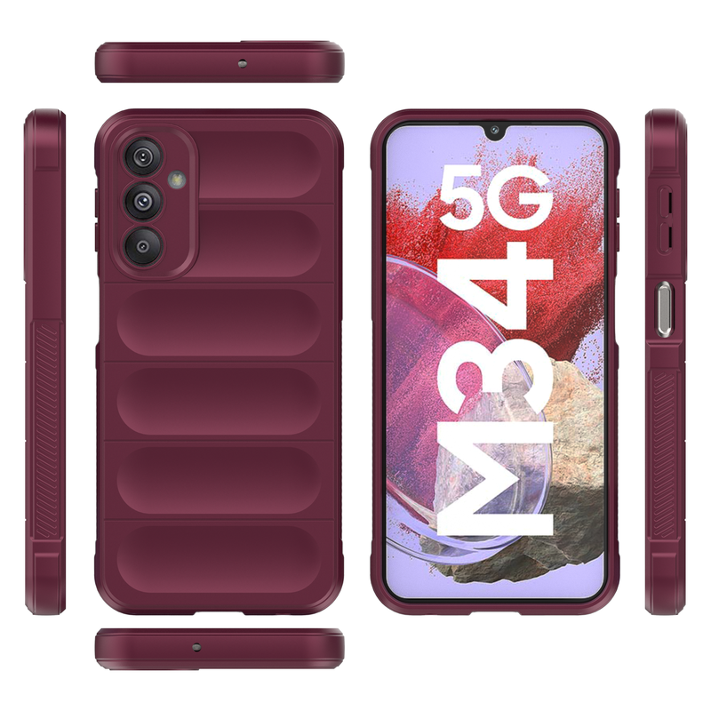 Shield Silicone - Mobile Case for Samsung Galaxy M34 5G - 6.5 Inches - (INR 159 Only for prepaid orders)